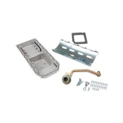 Holley Gen III Hemi Retrofit Oil Pan Wet Sump Center 6 Quarts Natural