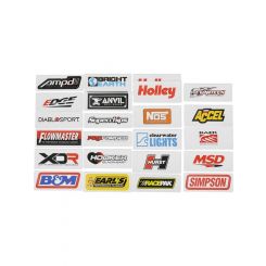 Holley Decals Truck Enthusiast Assortment Vinyl Adhesive 24-pc Set