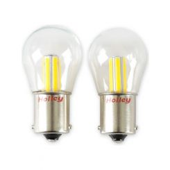 Holley RetroBright LED Light Bulbs 1156 Style Amber Colour 580 Lumens