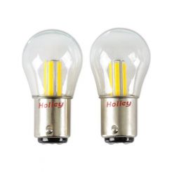 Holley RetroBright LED Light Bulbs 1157 Style Amber Colour 580 Lumens