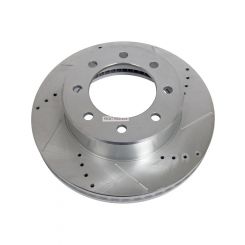 Power Stop Evolution Drilled and Slotted Brake Rotor For Dodge Ram