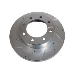 Power Stop Evolution Drilled and Slotted Brake Rotor For Ford