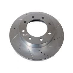 Power Stop Evolution Drilled and Slotted Brake Rotor For Ford