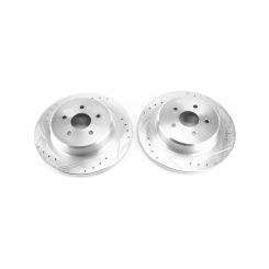 Power Stop Evolution Drilled and Slotted Brake Rotor