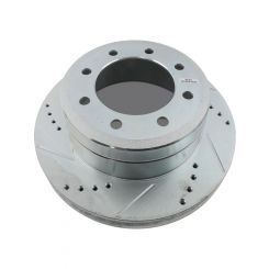 Power Stop Evolution Drilled and Slotted Brake Rotor For Ford