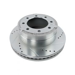 Power Stop Evolution Drilled and Slotted Brake Rotor For Ford