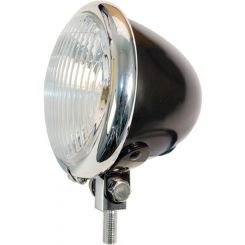 Midusa Spotlight & Passing Light Asy 4-1/2 in. Dia Satin Black 35/35W 1