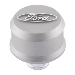 Ford Performance Valve Cover Breather Round For Ford Oval Logo Gray