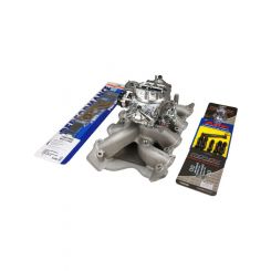 VPW Intake Manifold & Carburettor Kit Silver Series For SB Ford