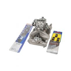 VPW Intake Manifold & Carburettor Kit Silver Series For SB Chrysler