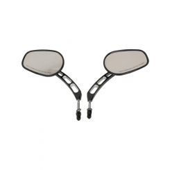 Attitude Rearview Mirror Universal 8mm Black For Harley Touring