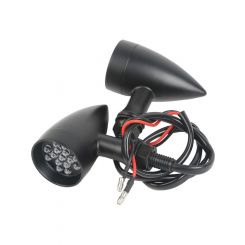Attitude Mini Bullet Universal Turn Signal Indicator Lights LED Black