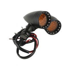 Attitude Retro Bullet Universal Turn Signal Indicator Light LED Black