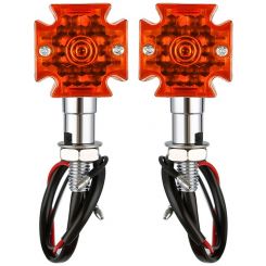 Attitude Maltese Cross Bullet Turn Signal Indicator Lights LED