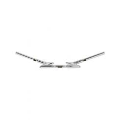 Attitude Zee Bar Handlebar 1-1/4" Chrome For Harley