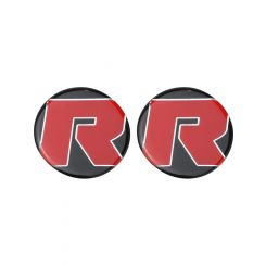 RTS Axle Decal Stick-on Plastic Moulded Red Lettering Pair