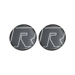 RTS Axle Decal Stick-on Plastic Moulded White Lettering Pair