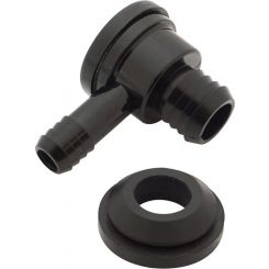 Proflow Brake Booster Check Valve Black Plastic 3/8" Hose Barb