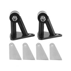Proflow Engine Motor Mount Kit Weld in For Chev V8 Black