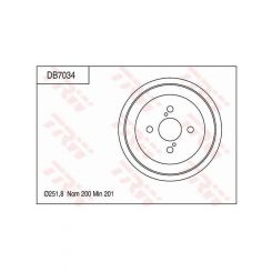 TRW Brake Drum