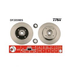 TRW Disc Brake Rotor (Single) 249mm