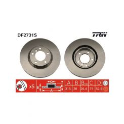 TRW Disc Brake Rotor (Single) 315mm