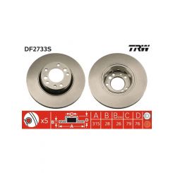 TRW Disc Brake Rotor (Single) 315mm