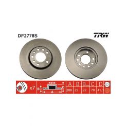 TRW Disc Brake Rotor (Single) 288mm