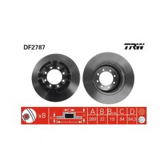 2 x TRW Disc Brake Rotors 289mm