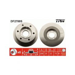 TRW Disc Brake Rotor (Single) 290mm