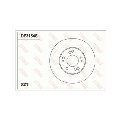 TRW Disc Brake Rotor (Single) 276mm