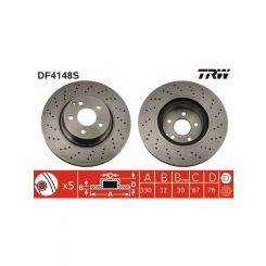 TRW Disc Brake Rotor (Single) 330mm