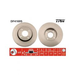 TRW Disc Brake Rotor (Single) 280mm