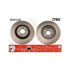 TRW Disc Brake Rotor (Single) 345mm