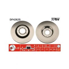 TRW Disc Brake Rotor (Single) 312mm