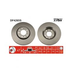 TRW Disc Brake Rotor (Single) 302mm