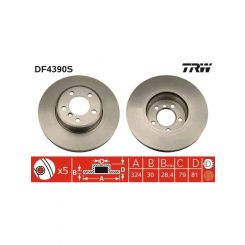 TRW Disc Brake Rotor (Single) 324mm