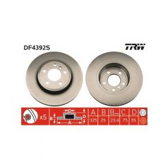 TRW Disc Brake Rotor (Single) 325mm