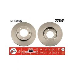TRW Disc Brake Rotor (Single) 302mm