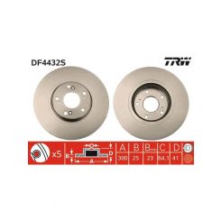 TRW Disc Brake Rotor (Single) 300mm