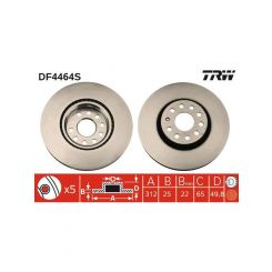 TRW Disc Brake Rotor (Single) 312mm