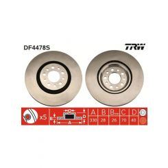 TRW Disc Brake Rotor (Single) 330mm