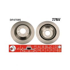 TRW Disc Brake Rotor (Single) 358mm