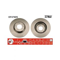 TRW Disc Brake Rotor (Single) 350mm
