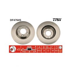 TRW Disc Brake Rotor (Single) 350mm