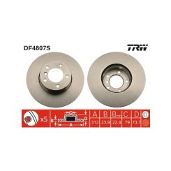 TRW Disc Brake Rotor (Single) 312mm