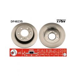 TRW Disc Brake Rotor (Single) 298mm