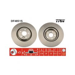TRW Disc Brake Rotor (Single) 336mm