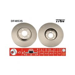 TRW Disc Brake Rotor (Single) 348mm