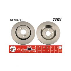 TRW Disc Brake Rotor (Single) 293mm